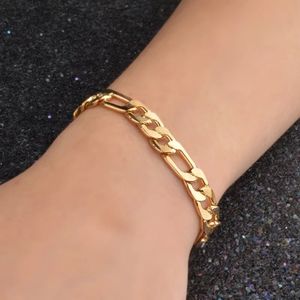 18K Gold filled 8MM Sideways Bracelet